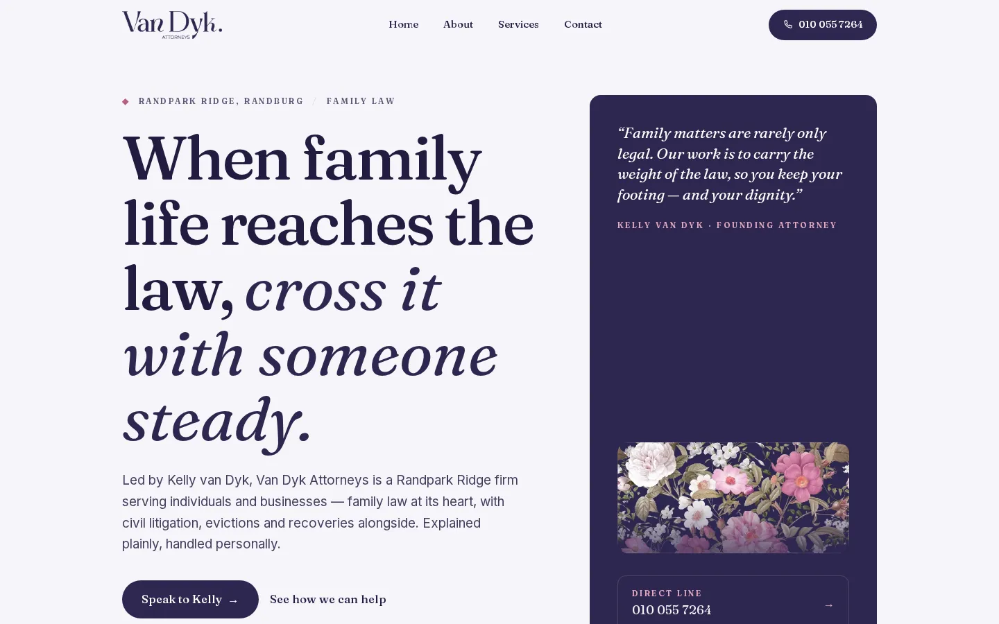 Van Dyk Attorneys — website screenshot